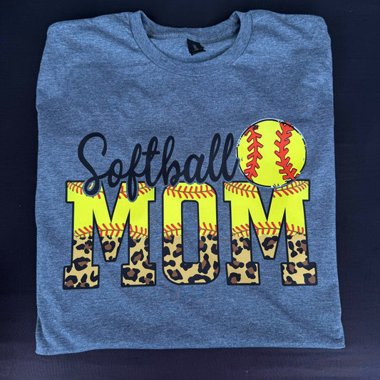 Softball Mom (leopard bottom)
