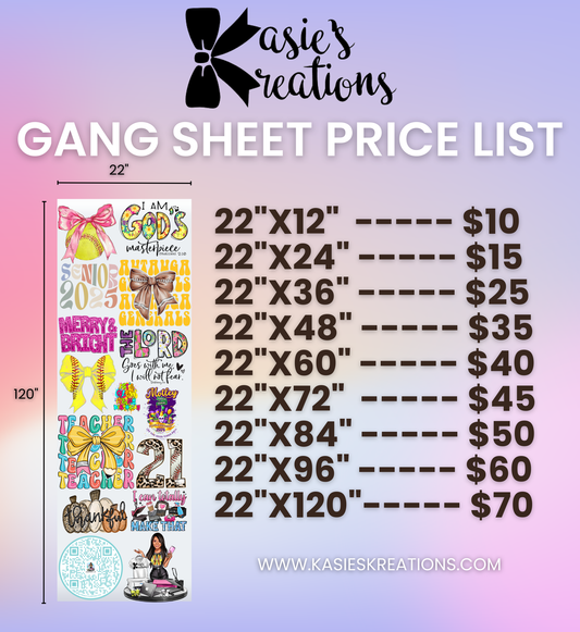 Kreate A Gang Sheet